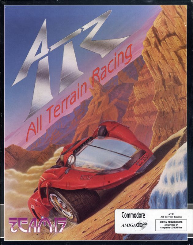 ATR: All Terrain Racing box art for Amiga CD32